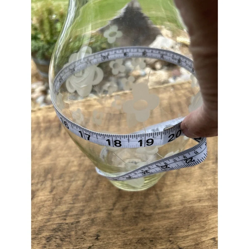 Vintage UGC Clear Glass Vase 12
